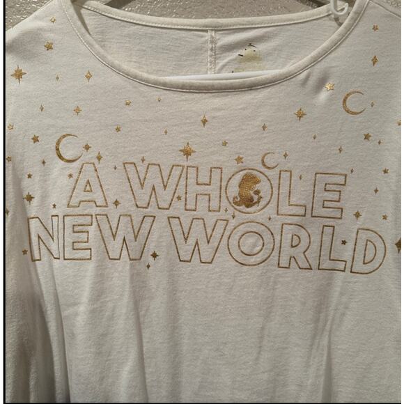 Disney Parks Princess Jasmine Gradient Long Sleeve Fashion Top Sz L - Picture 3 of 5
